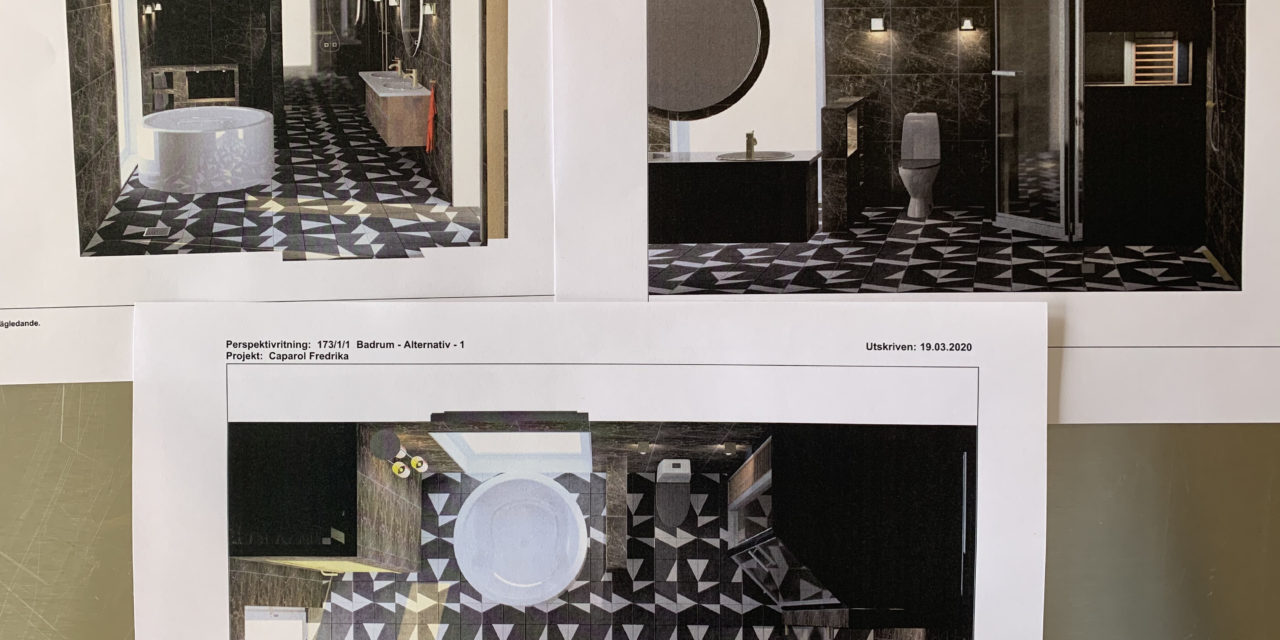 Vad tror ni om vårt nya badrum? För mörkt?