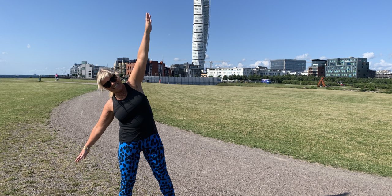 Klara och jag tränar agility – utan hund!!