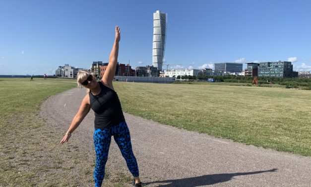 Klara och jag tränar agility – utan hund!!