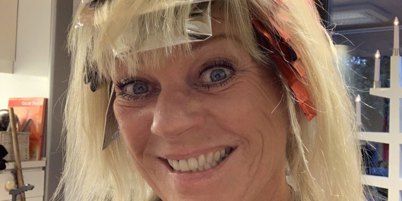 Jag ville bli “strawberry blonde”, men det blev nog mer strawberry än blonde!
