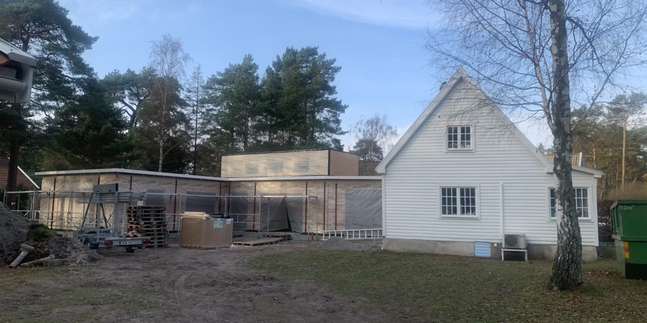 Här går det undan! Vårt nya hus växer fram.