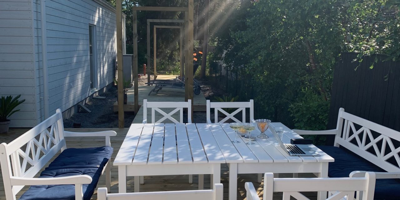 Work in progress. Status för nya huset 9 juni.