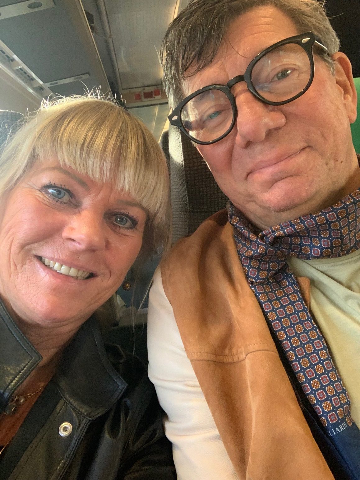 På tåget på väg till Stockholm